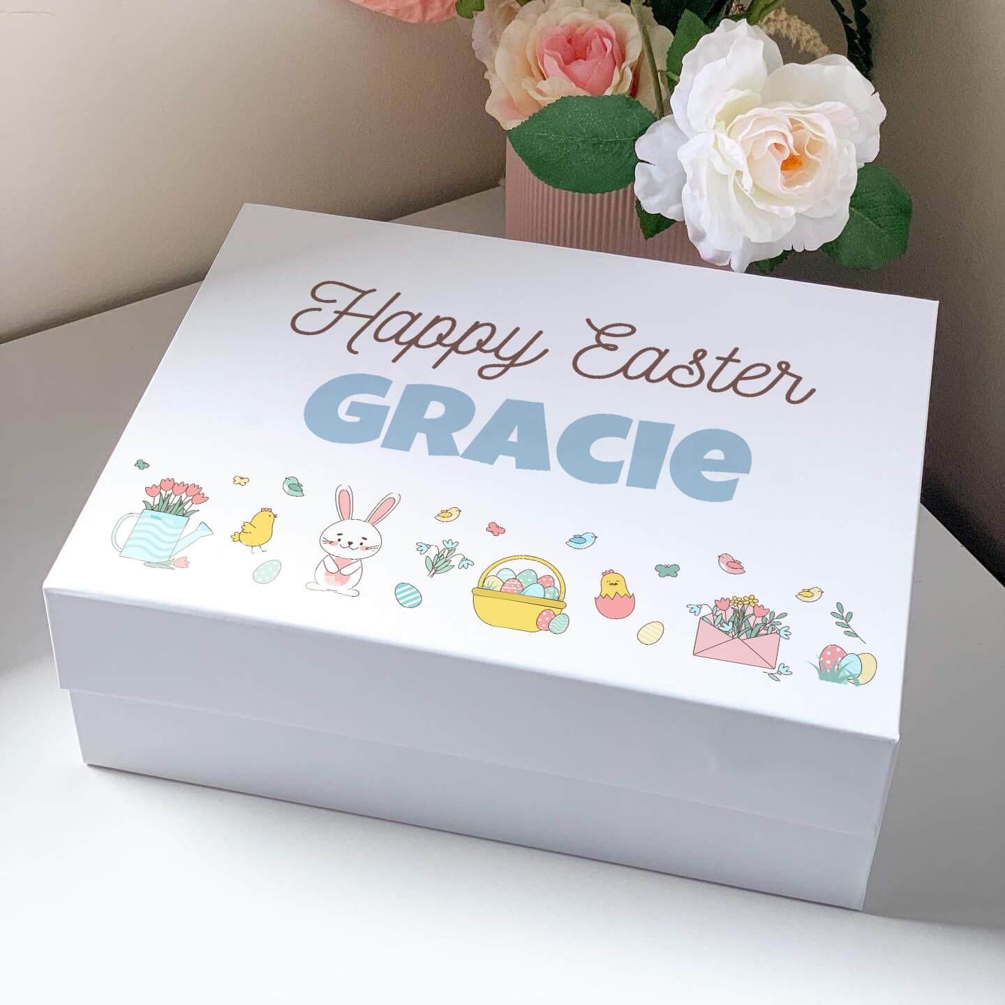 Happy Easter Magnetic Closure Gift Box
