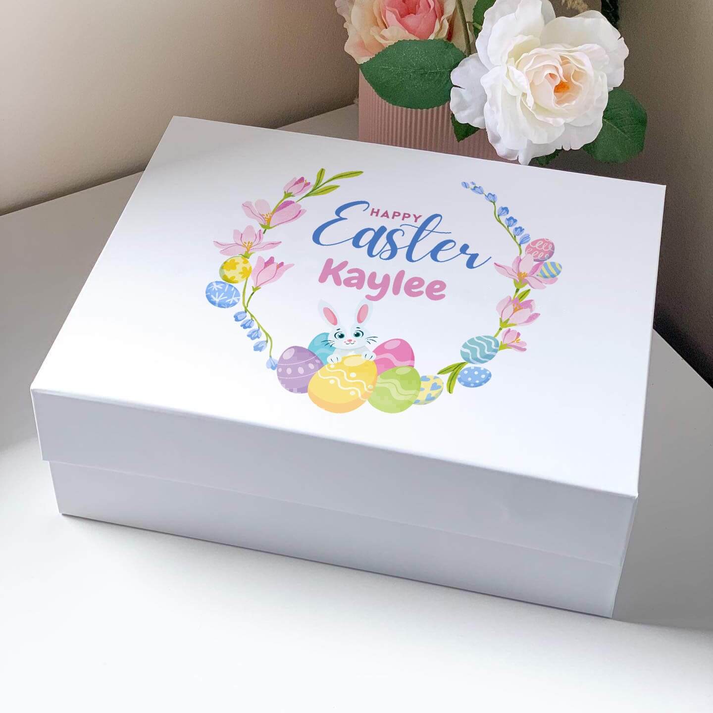 Happy Easter Bunny Magnetic Closure Gift Box #4