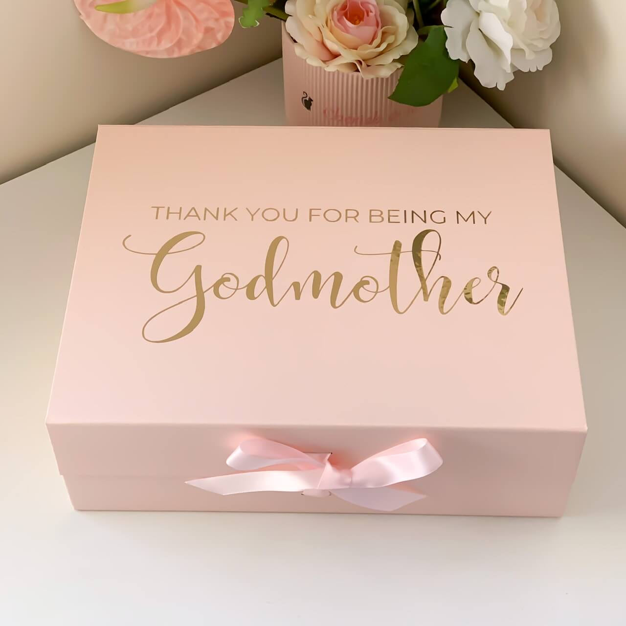 Thank you for being my Godparent / Godmother / Godfather Magnetic Gift Box