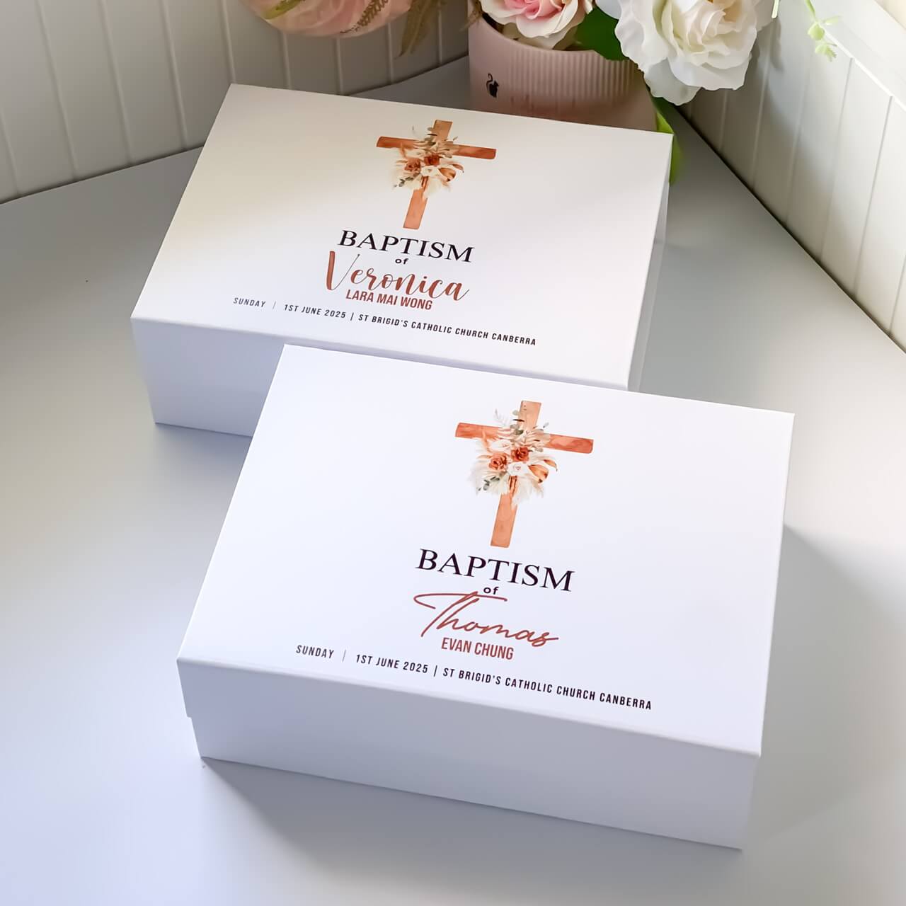 Baptism Day Magnetic Closure Gift Box #2