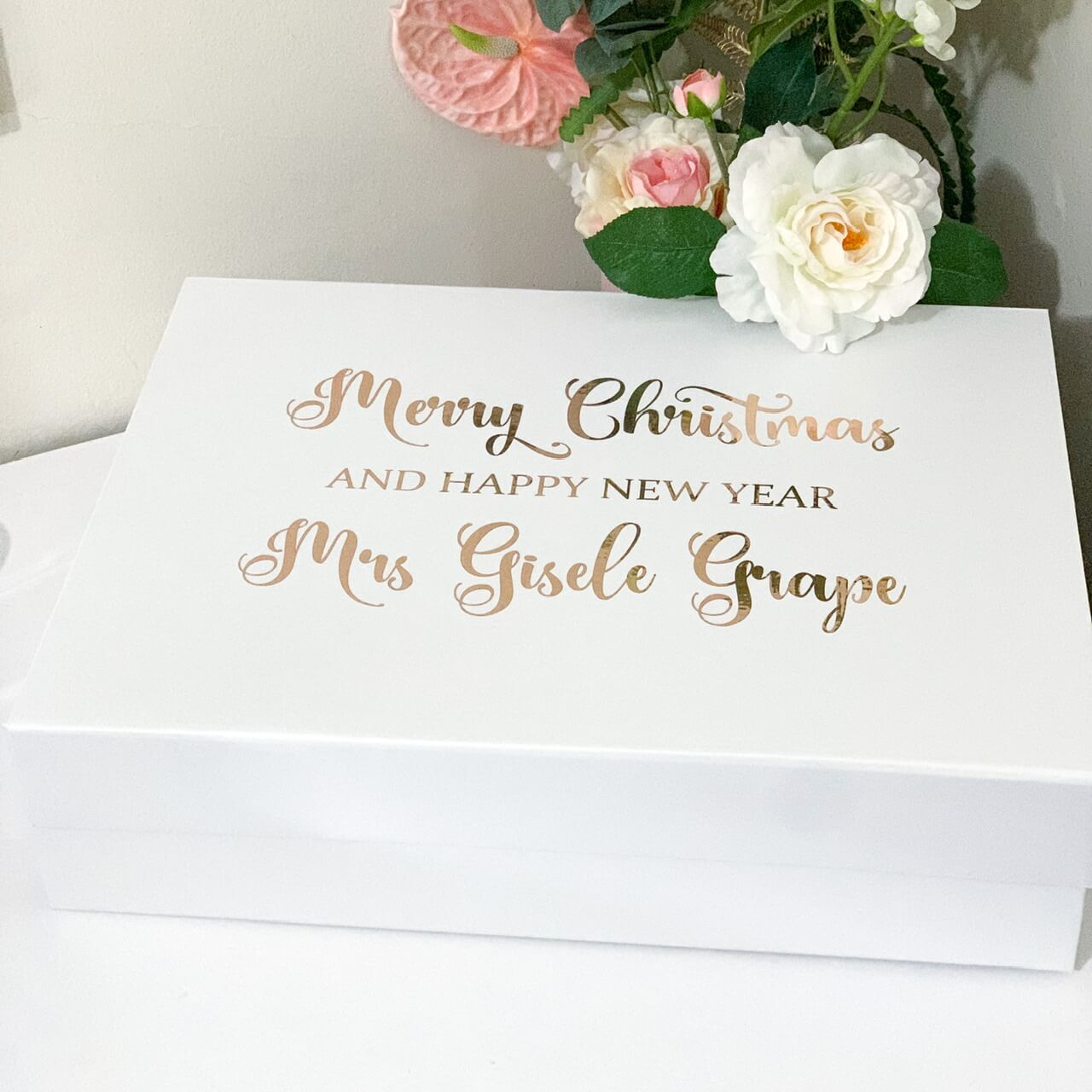 Merry Christmas & Happy New Year Magnetic Gift Box