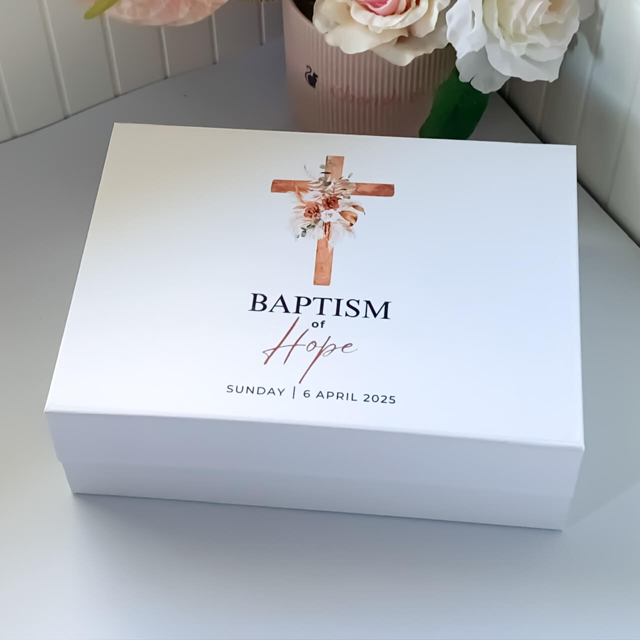 Baptism Day Magnetic Closure Gift Box #2