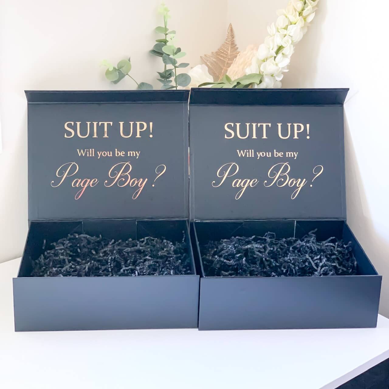 SUIT UP! Groomsman / Man of Honour / Best Man / Bridesman Magnetic Gift Box