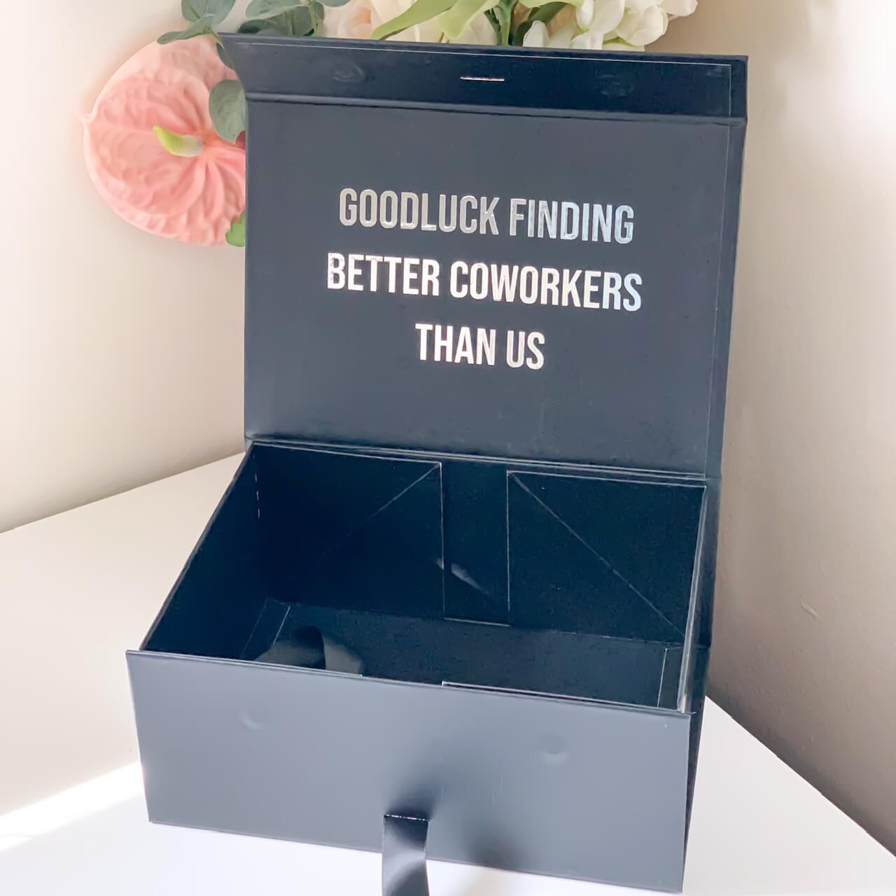 Personalised Coworkers Farewell Magnetic Gift Box