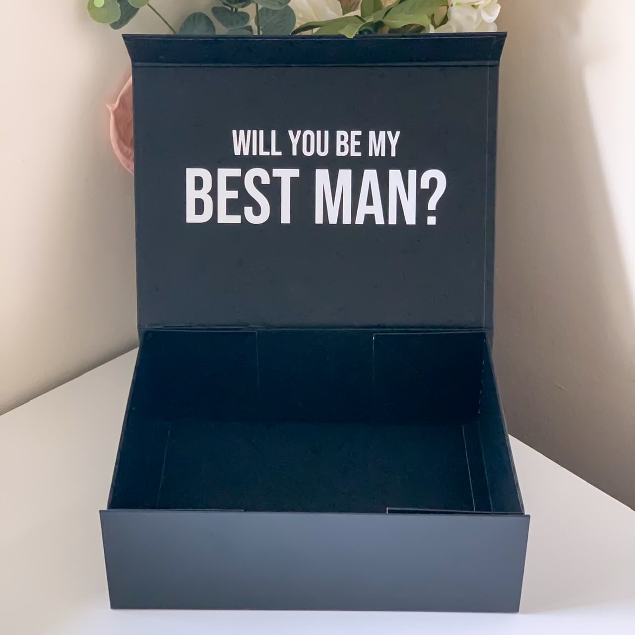 Personalised Bridesmaid / Maid of Honour / Best Man / Groomsman Magnetic Gift Box