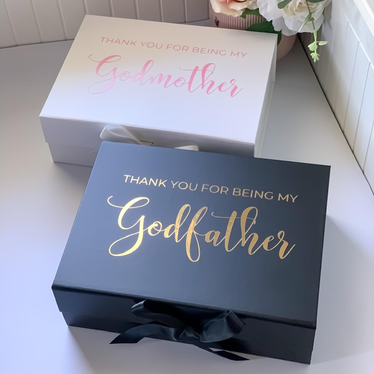 Thank you for being my Godparents / Godmother / Godfather Magnetic Gift Box