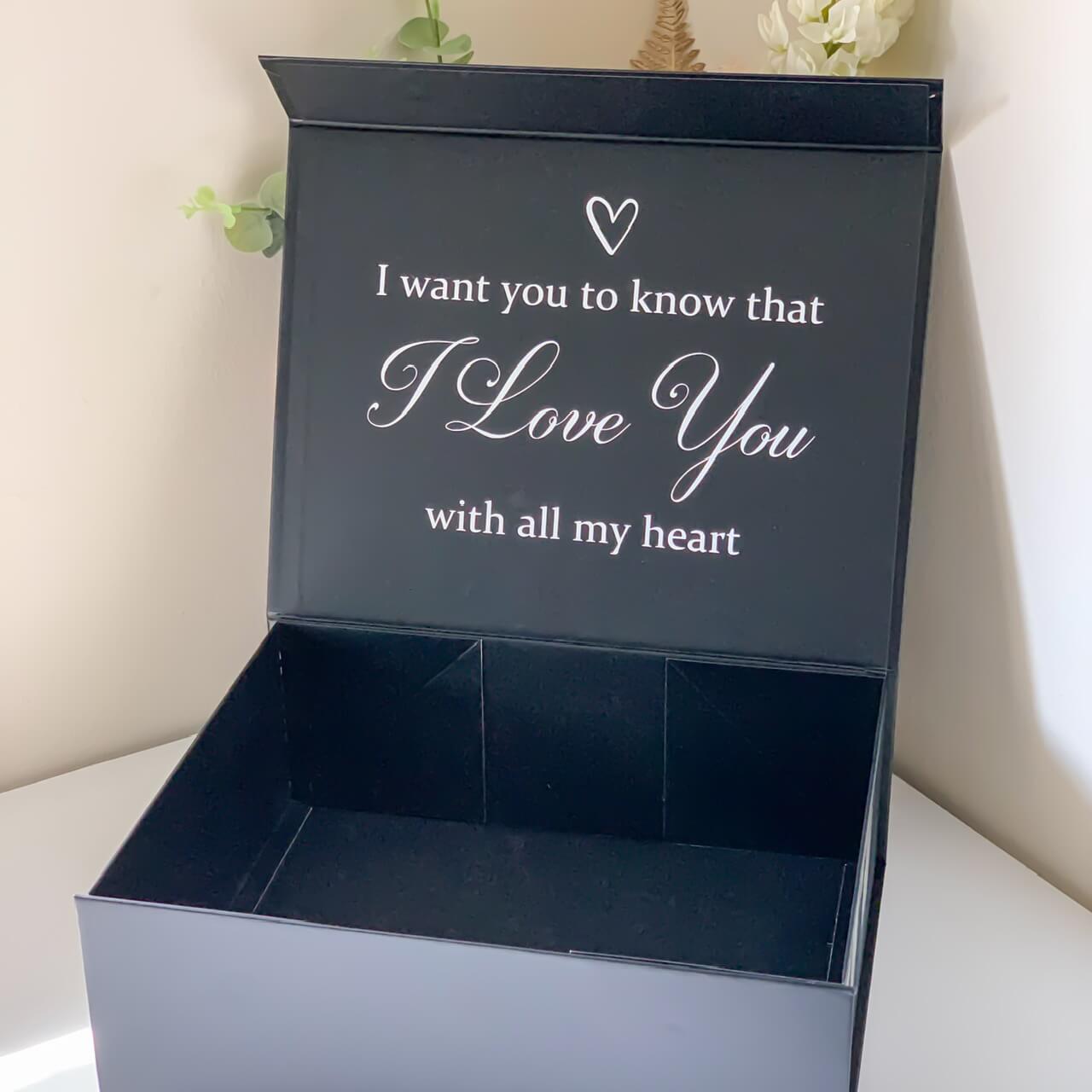 I Love You Personalised Magnetic Gift Box