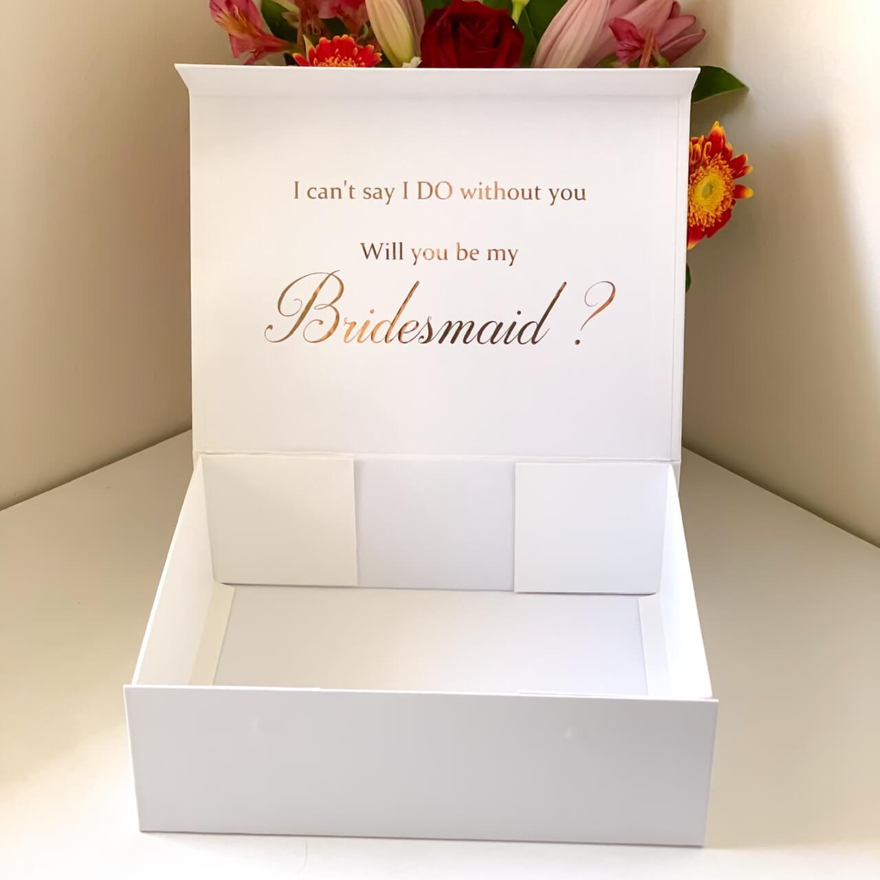 Can’t say I DO Without You Bridesmaid / Maid of Honour / Best Man / Groomsman Magnetic Gift Box