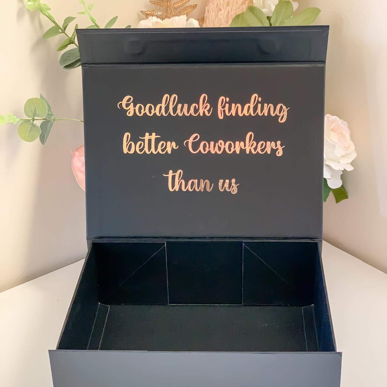 Personalised Coworkers Farewell Magnetic Gift Box