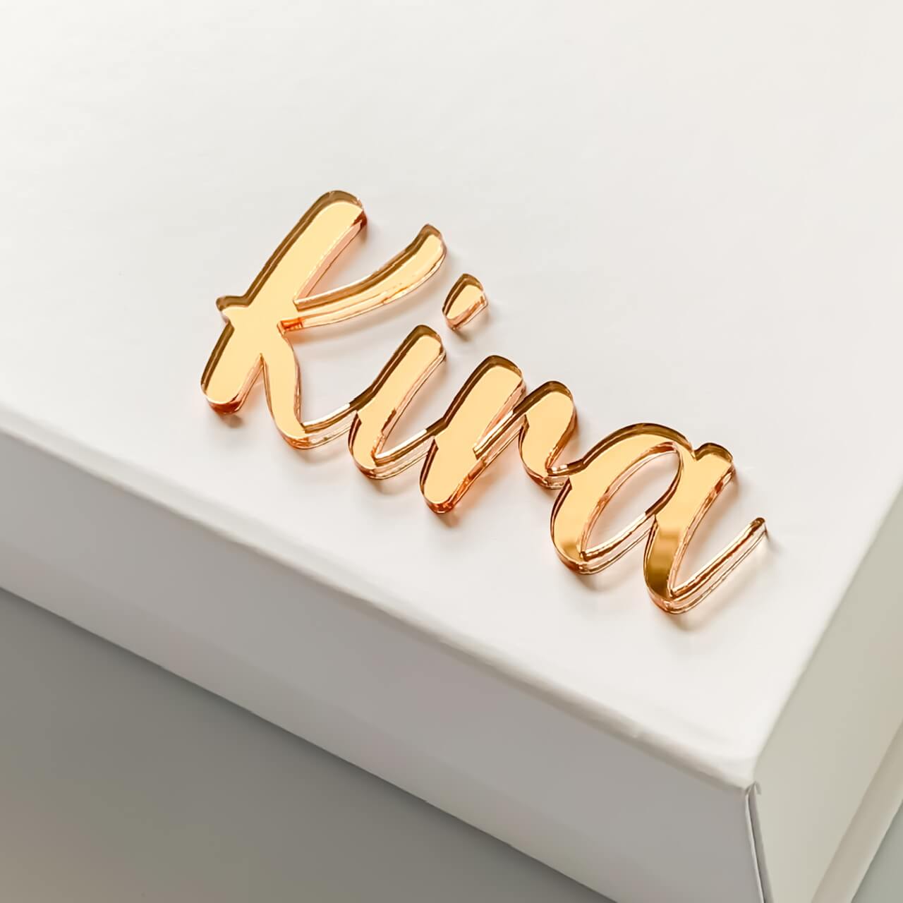 Personalised 3D Acrylic Name Magnetic Closure Gift Box