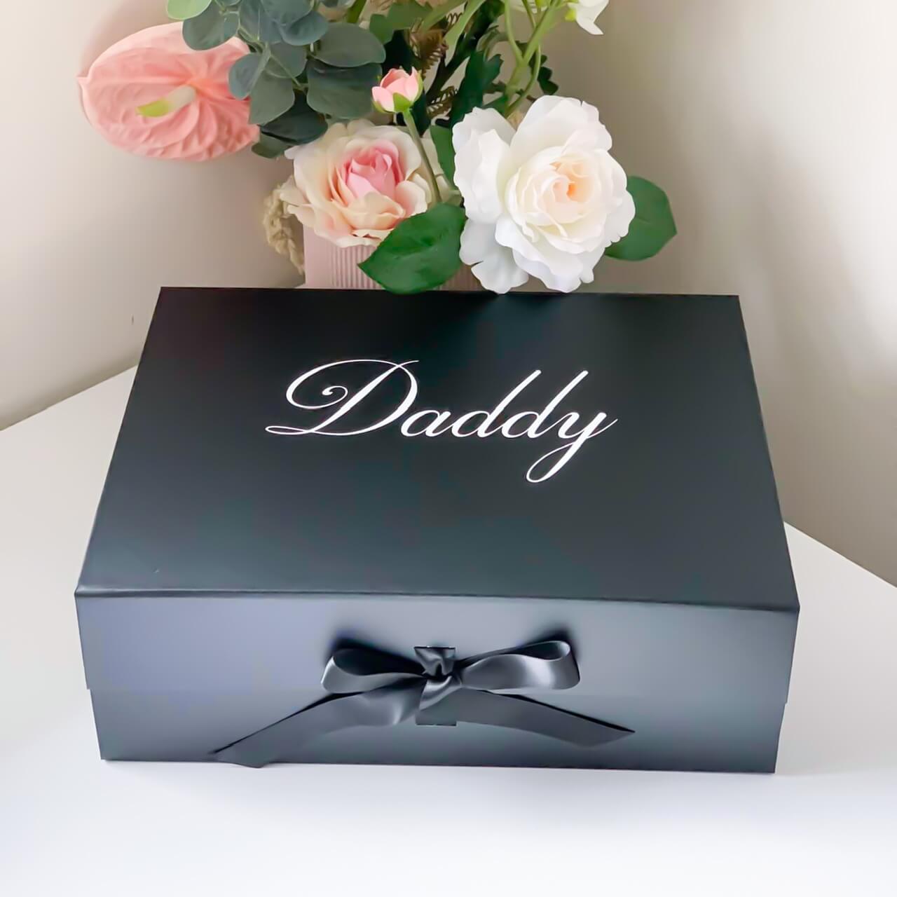 Personalised Happy Father's Day Magnetic Gift Box