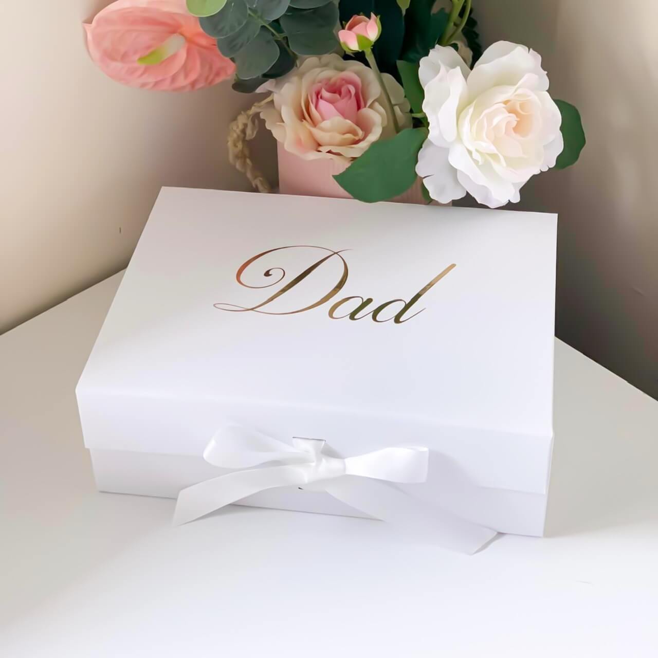 Personalised Happy Father's Day Magnetic Gift Box