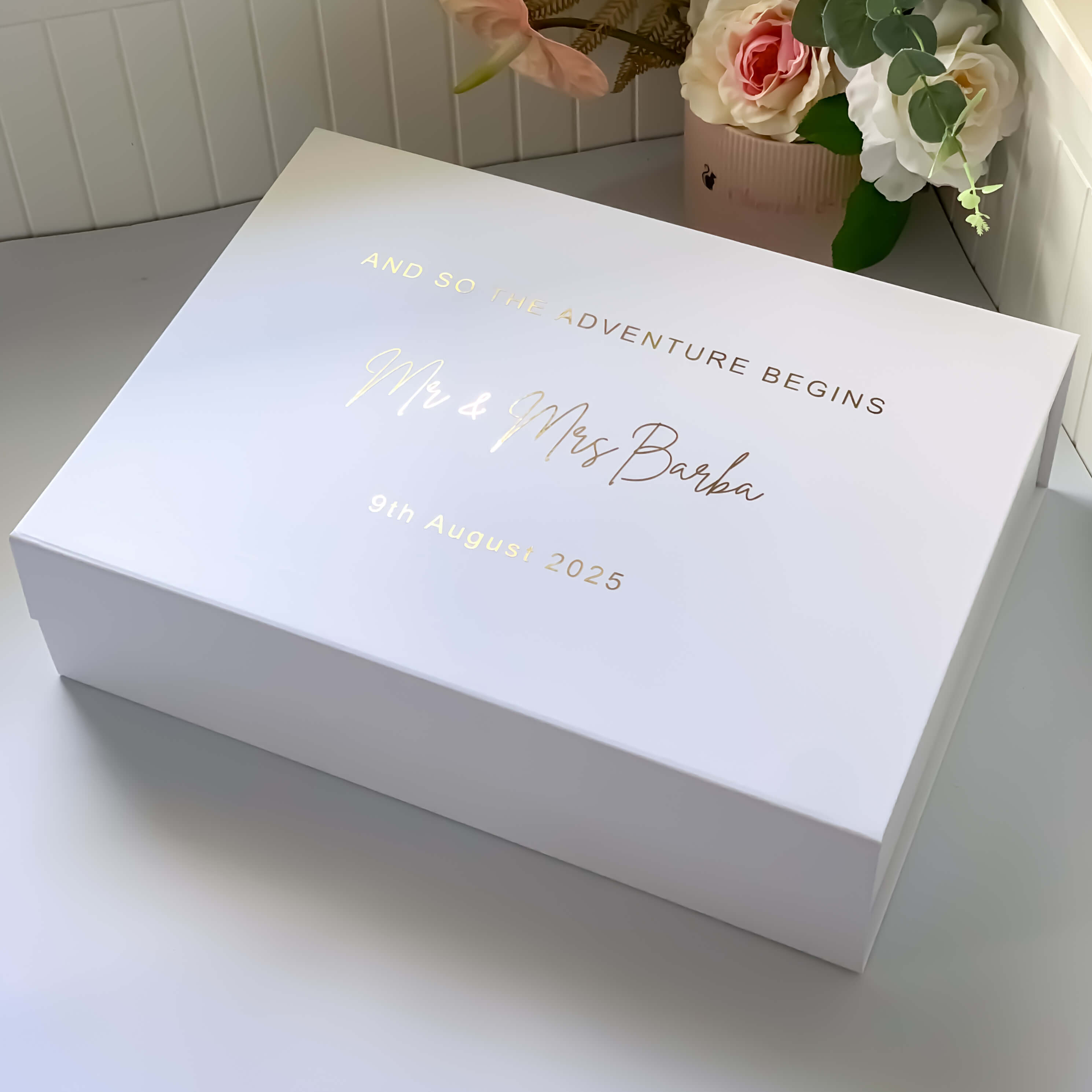 Personalised Mr & Mrs Magnetic Gift Box
