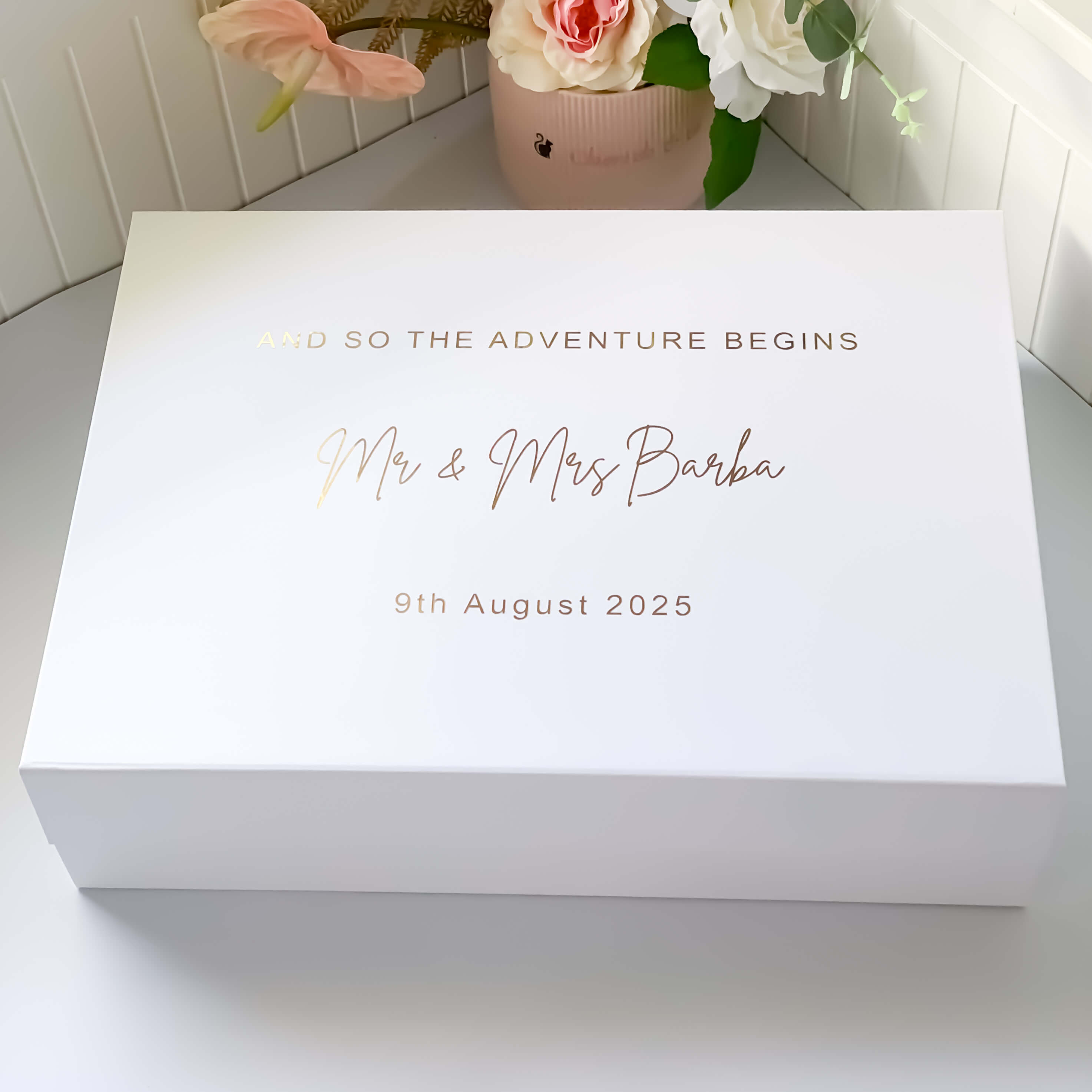 Personalised Mr & Mrs Magnetic Gift Box