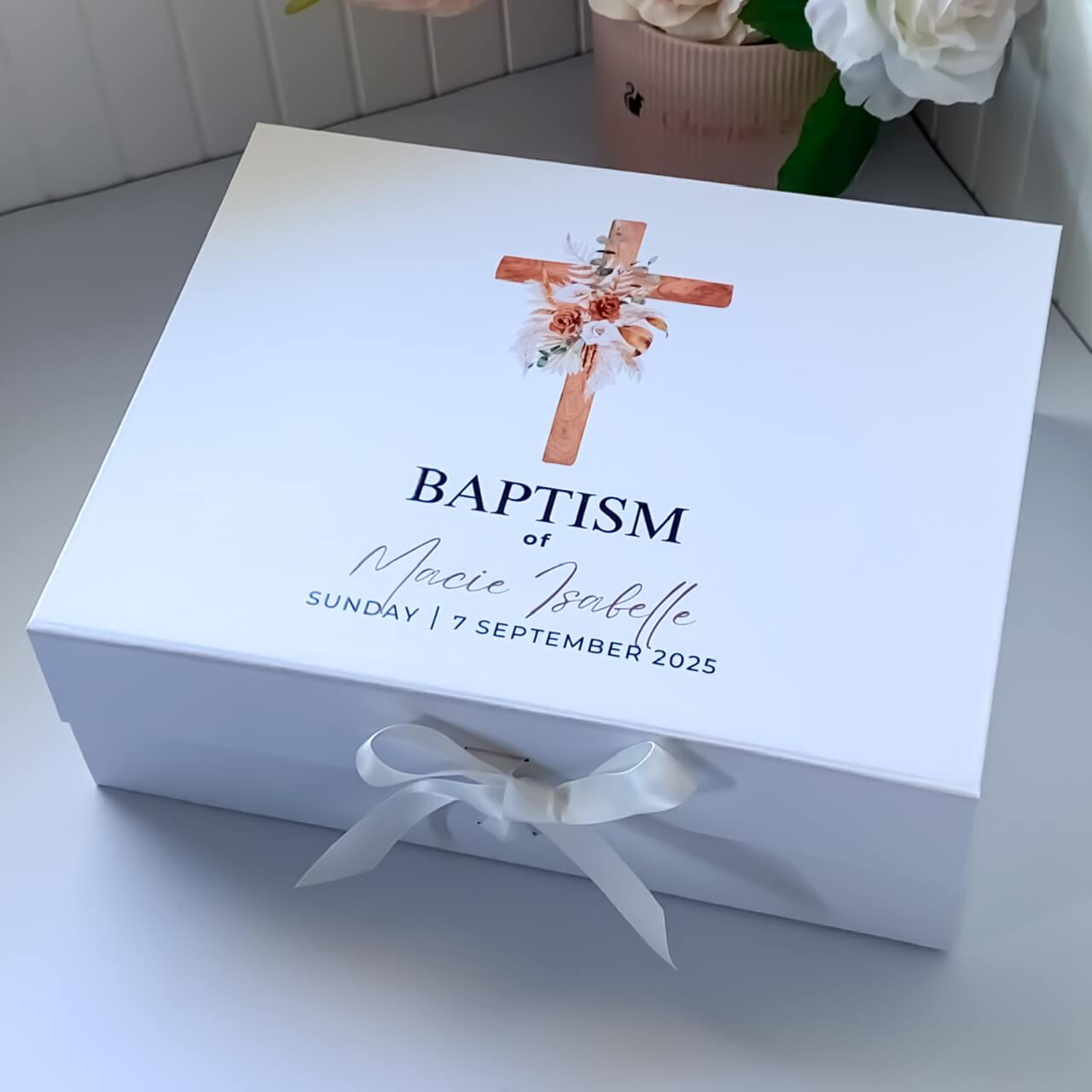 Baptism Day Magnetic Closure Gift Box #2