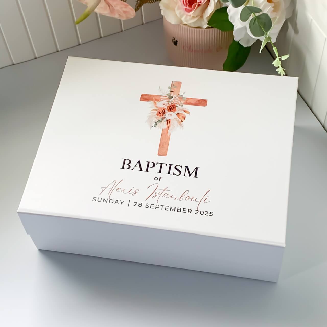 Baptism Day Magnetic Closure Gift Box #2