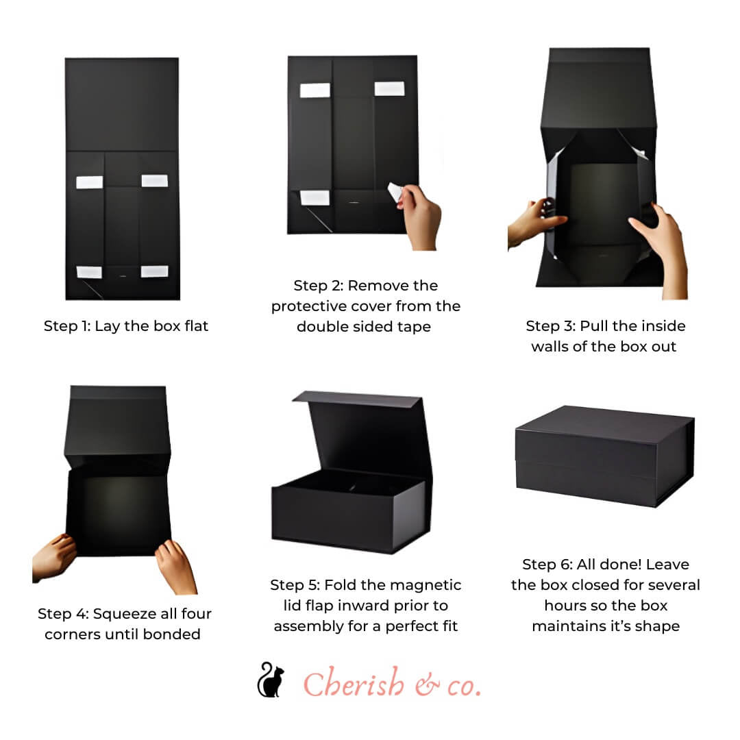 Medium Black Magnetic Gift Box