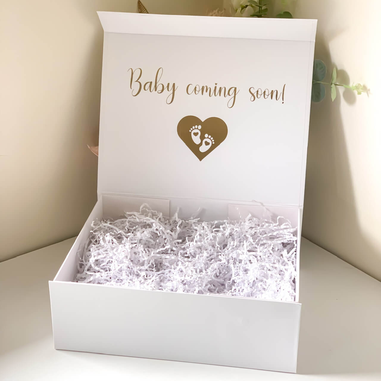 Baby Coming Soon! Magnetic Closure Gift Box