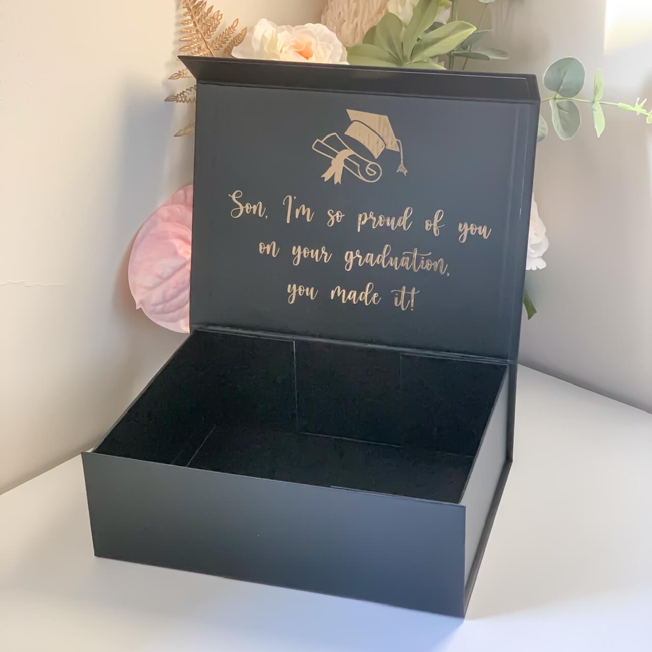 Personalised Graduation Magnetic Gift Box