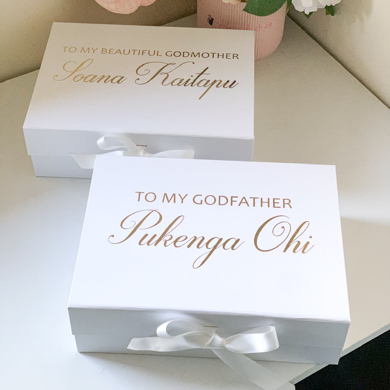 To My Godparents / Godmother / Godfather Proposal Magnetic Gift Box