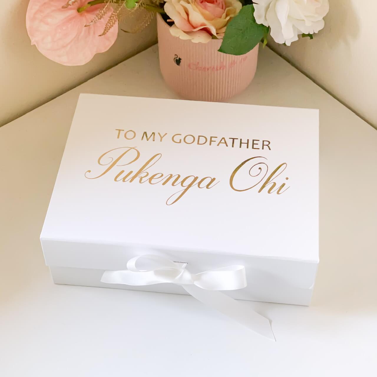 To My Godparents / Godmother / Godfather Proposal Magnetic Gift Box