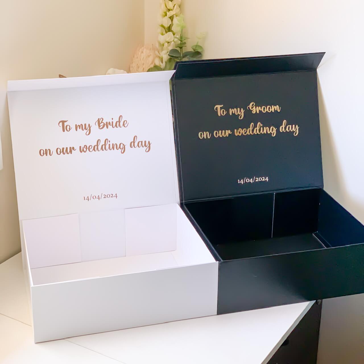 Wedding Day Gift Exchange Magnetic Gift Box