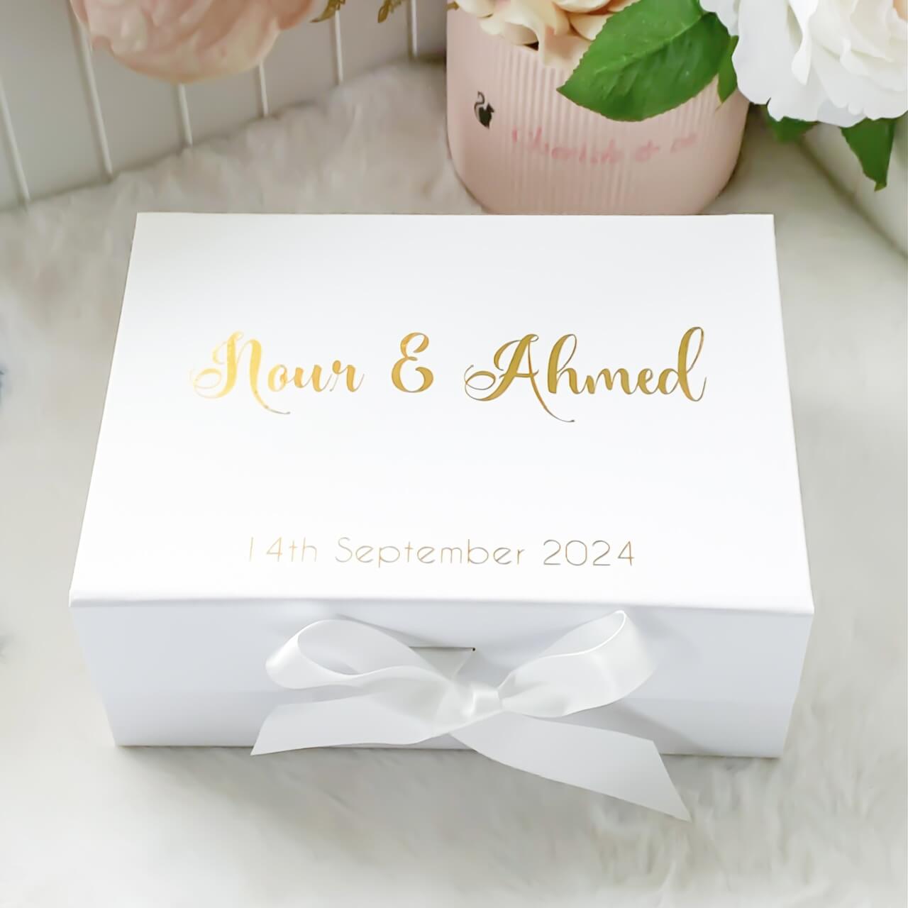 Personalised Name & Date Magnetic Gift Box