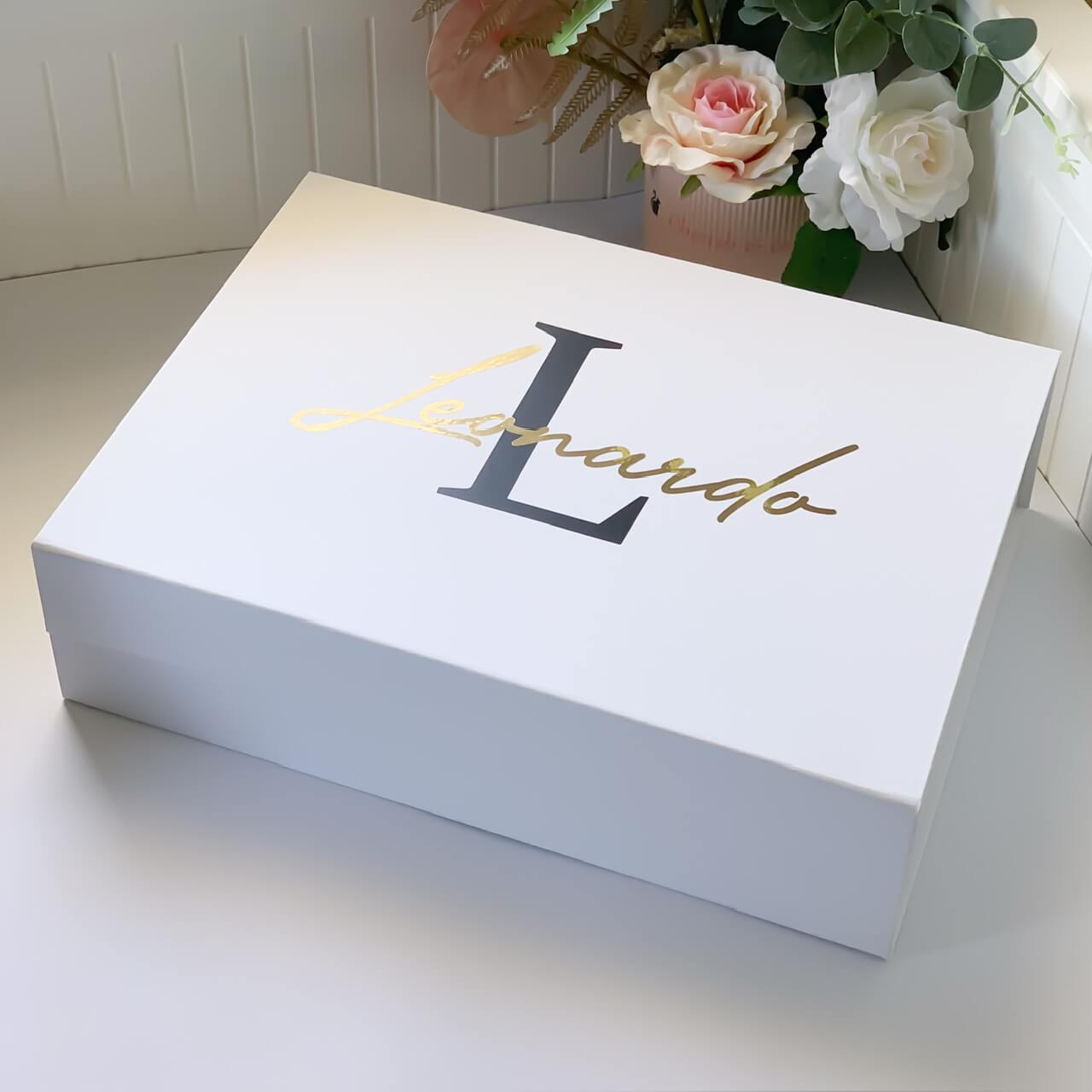 Personalised Initial Name Magnetic Closure Gift Box