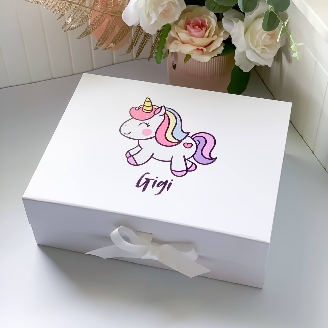 Cute Unicorn Magnetic Closure Gift Box