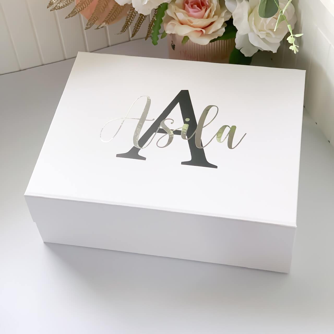 Personalised Initial Name Magnetic Closure Gift Box