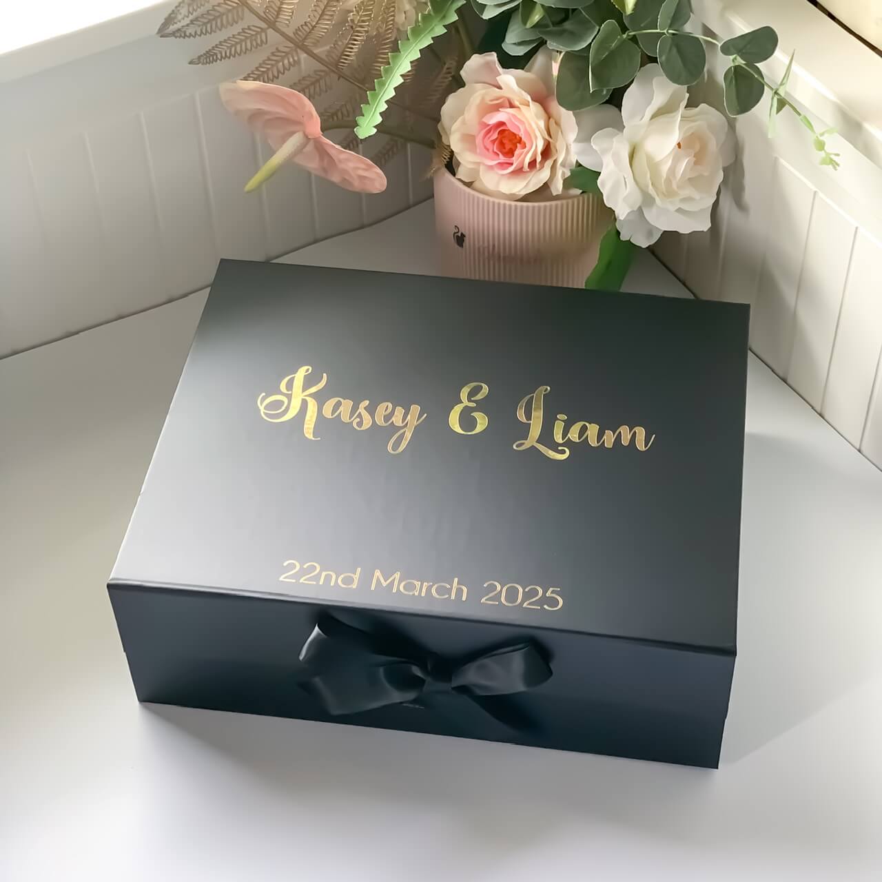 Personalised Name & Date Magnetic Gift Box