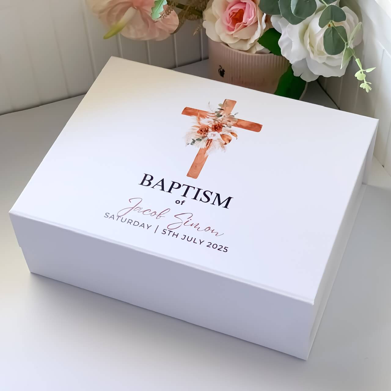 Baptism Day Magnetic Closure Gift Box #2