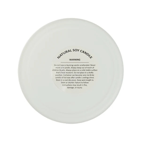 Personalised Large Soy Candle with Bamboo Lid