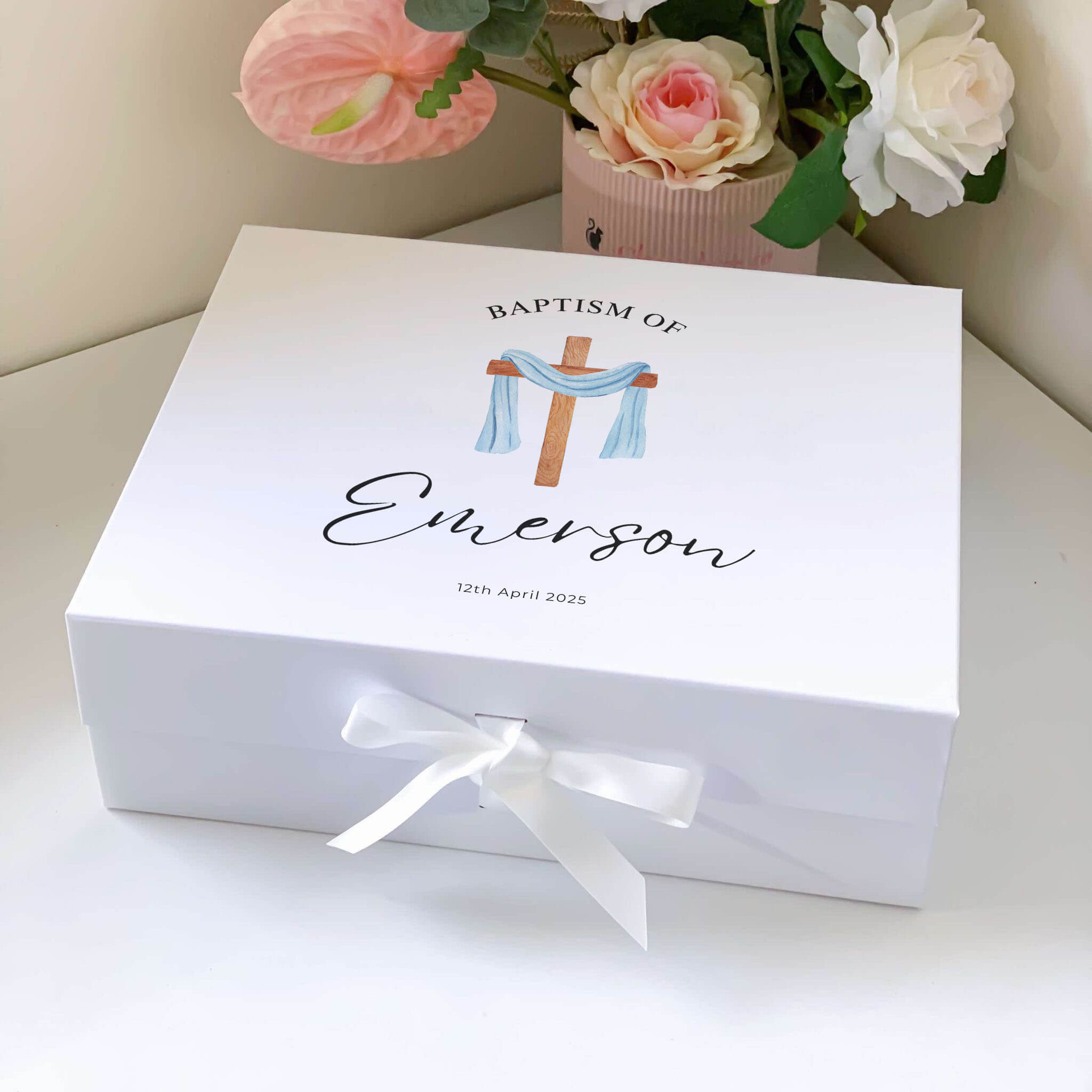 Baptism Day Magnetic Closure Gift Box