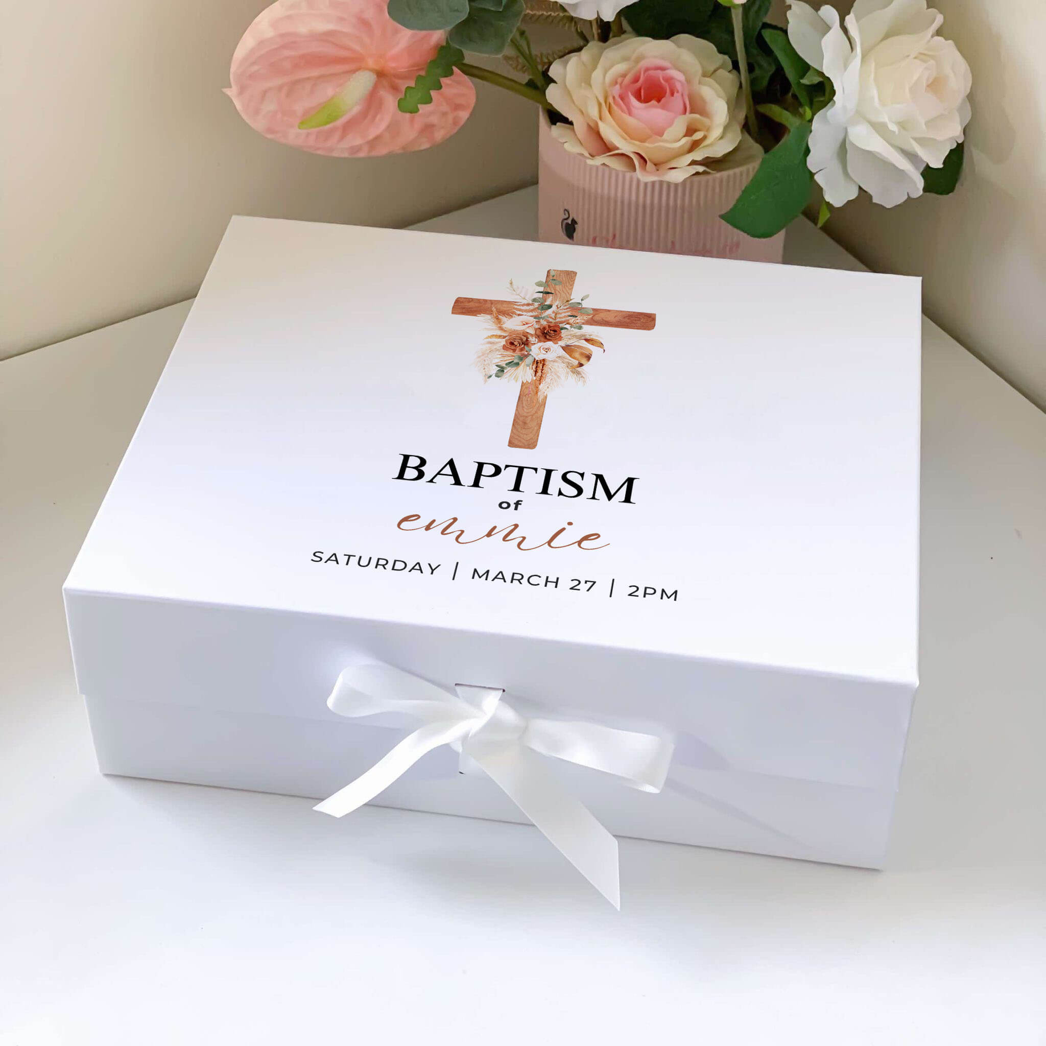 Baptism Day Magnetic Closure Gift Box #2