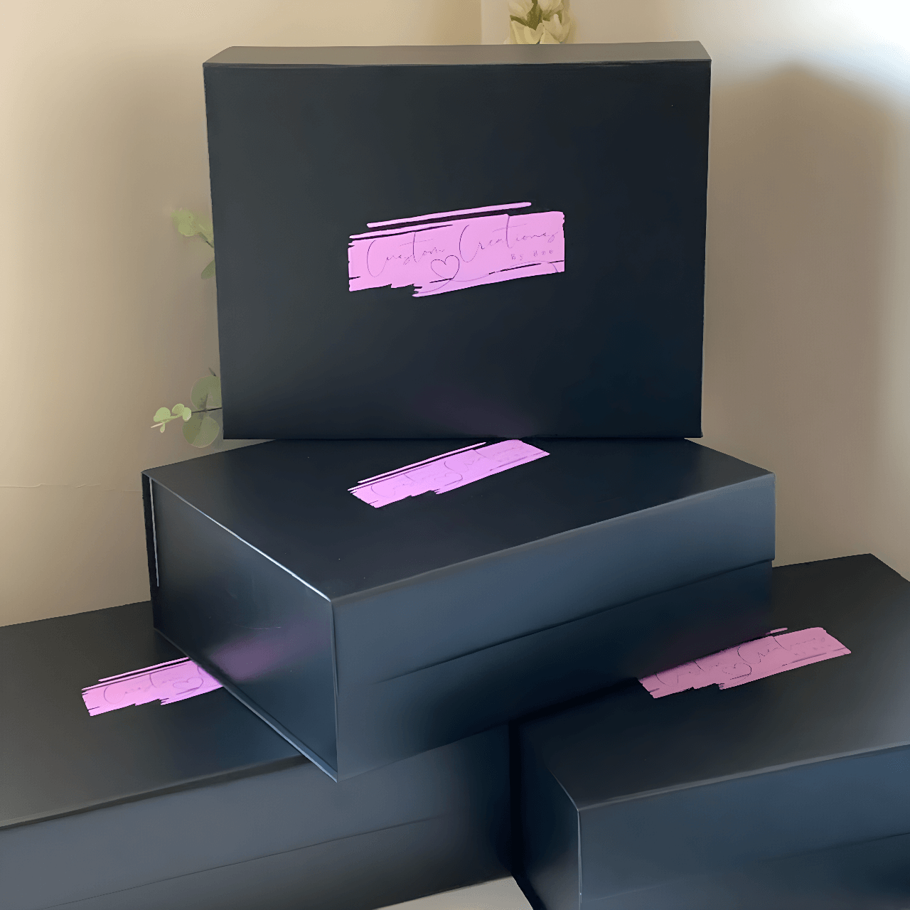 Custom Print Logo Branding Magnetic Closure Gift Box