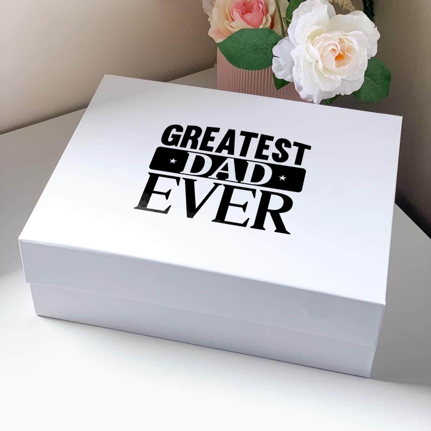 Greatest Dad Ever Magnetic Closure Gift Box