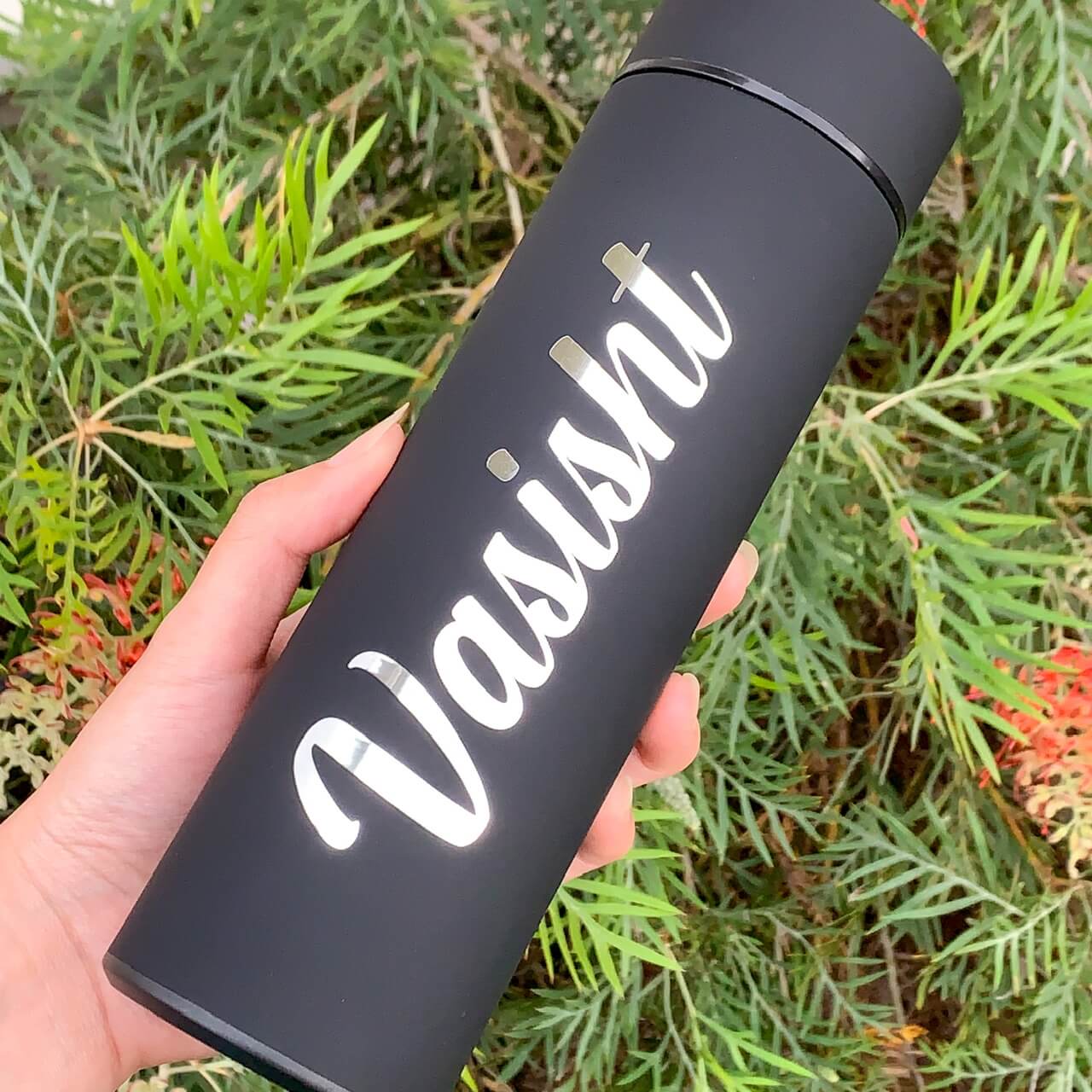 Personalised Name Stainless Steel LED Temperature display Flask Tumbler