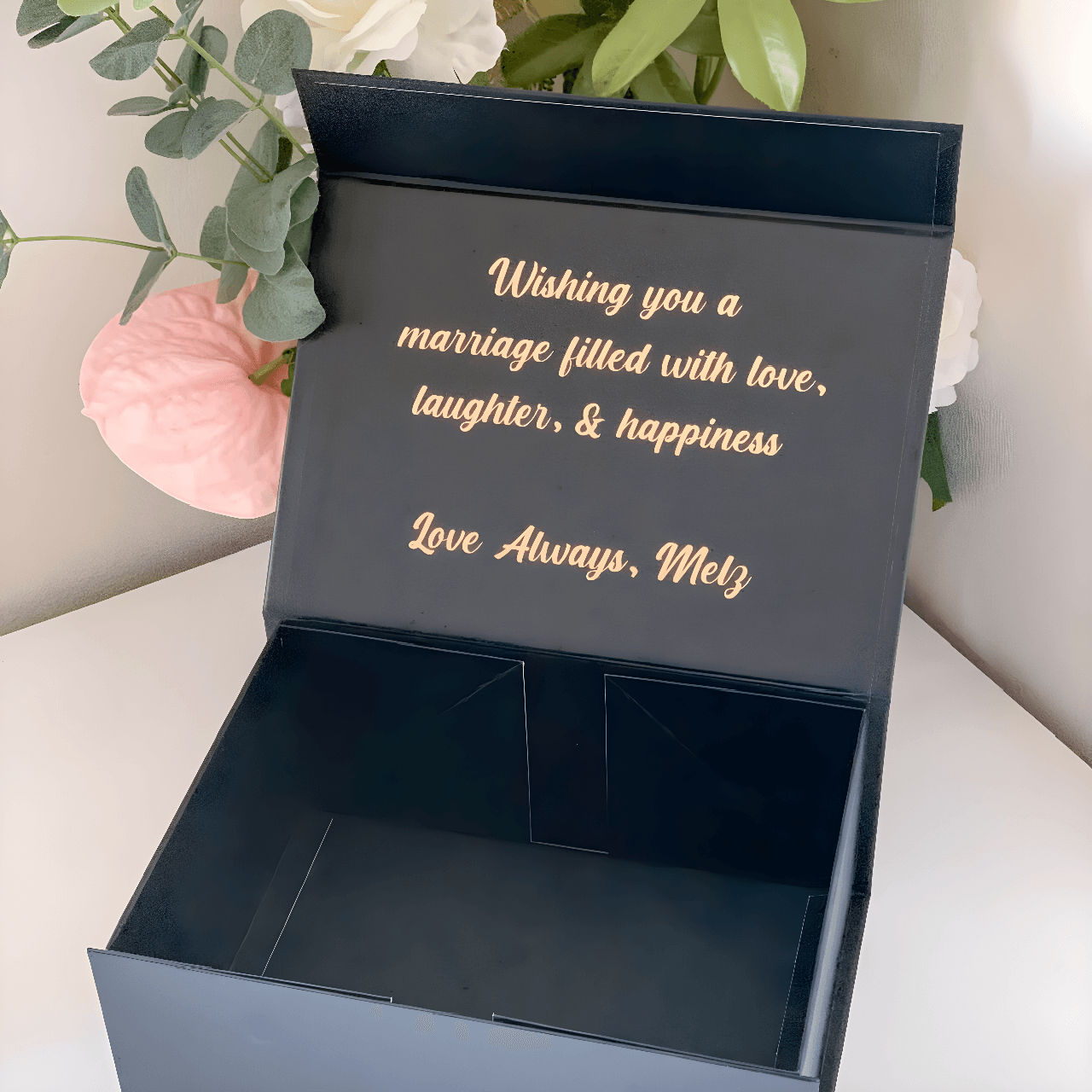 Custom Message Magnetic Closure Gift Box