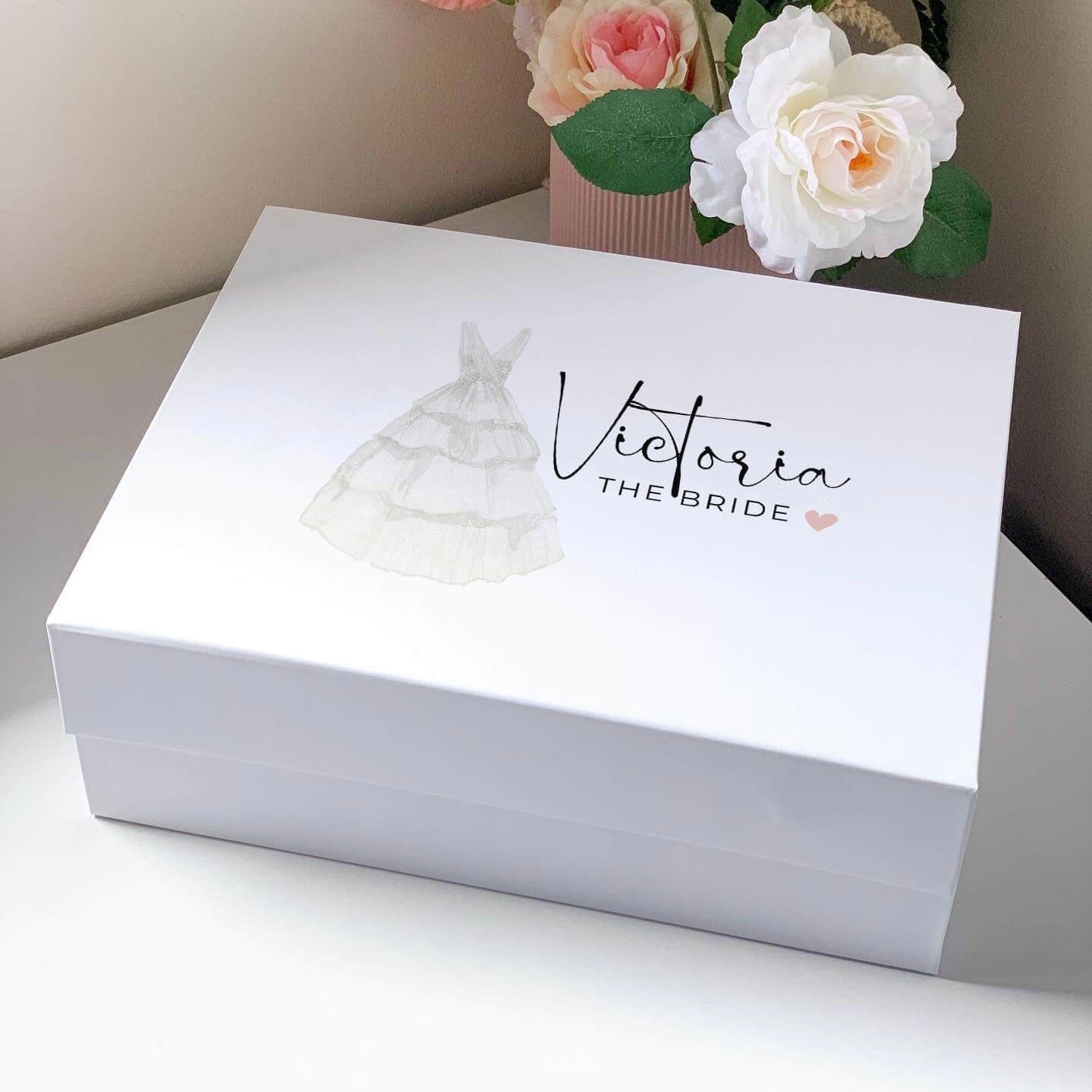 Wedding Bride Magnetic Closure Gift Box