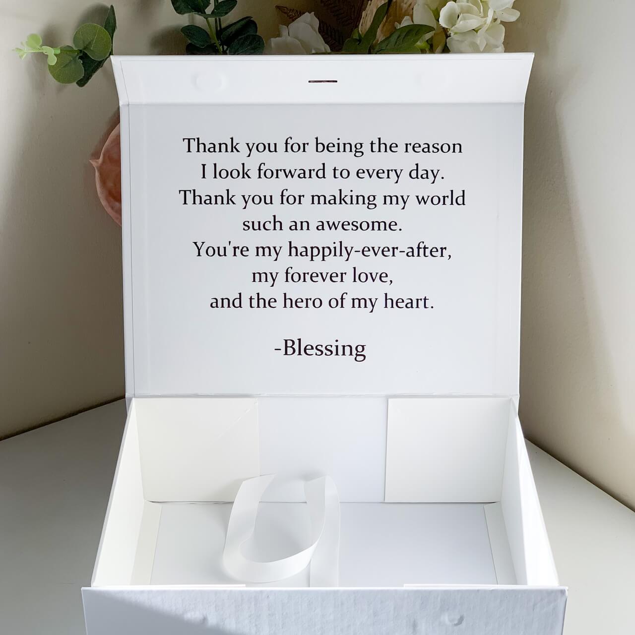 Custom Message Magnetic Closure Gift Box
