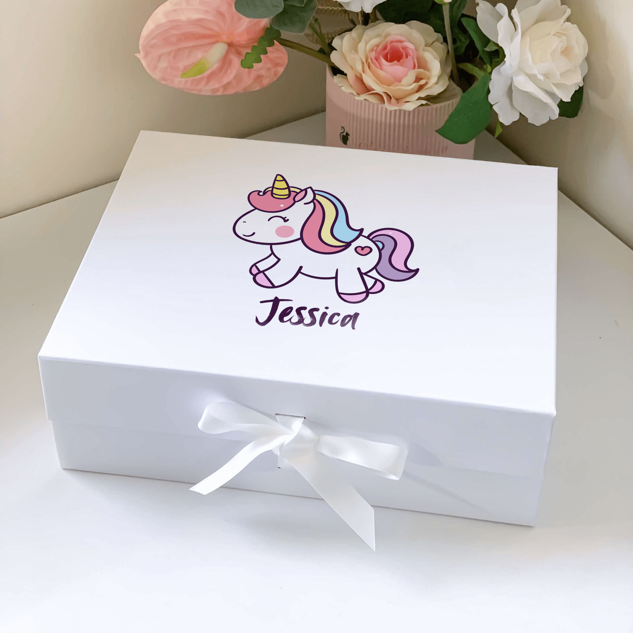 Cute Unicorn Magnetic Closure Gift Box