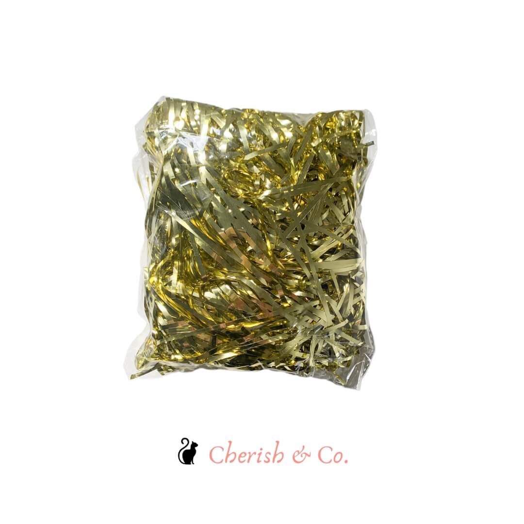 Foil Shreds Gold Foil Metallic Shredded Shreds 100gr - Cherish & co.