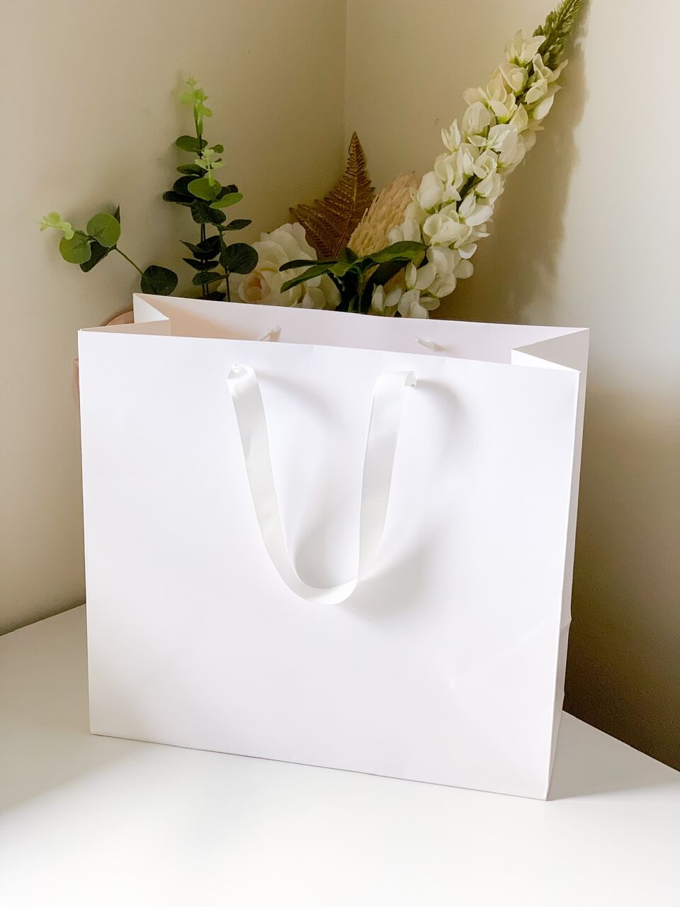 Paper Bag White Paper Gift Bag - Cherish & co.