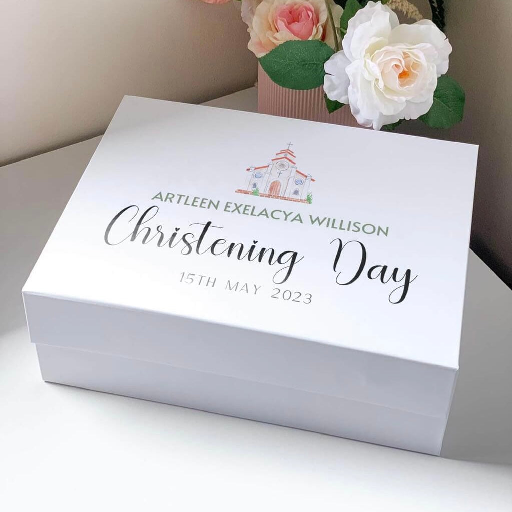 Christening Day Magnetic Closure Gift Box