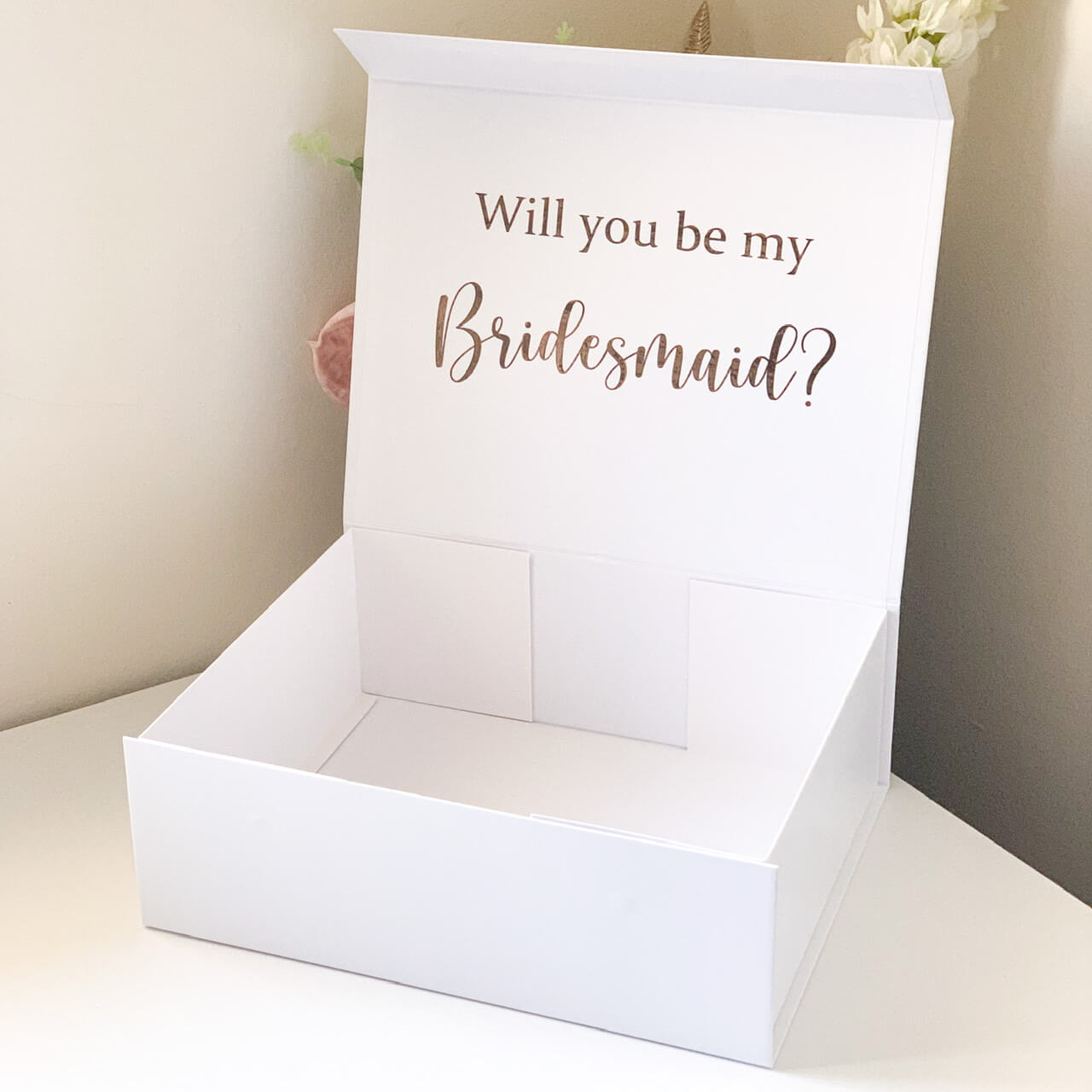 Gift Boxes & Tins Personalised Bridesmaid Magnetic Gift Box - Cherish & co.